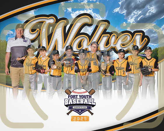 8X10 Wolves Coaches Team