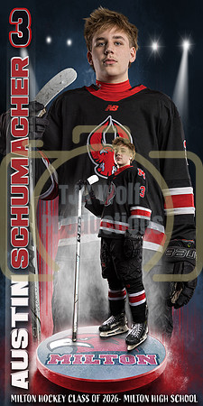 AUSTING SCHUMACHER HOCKEY BANNER