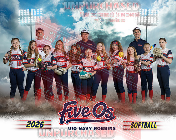 8x10 U10 Navy Robbins Team