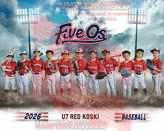 8x10 Red Koski Team