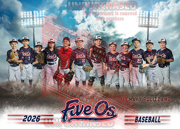 5x7 U9 Navy Pullizzano Team