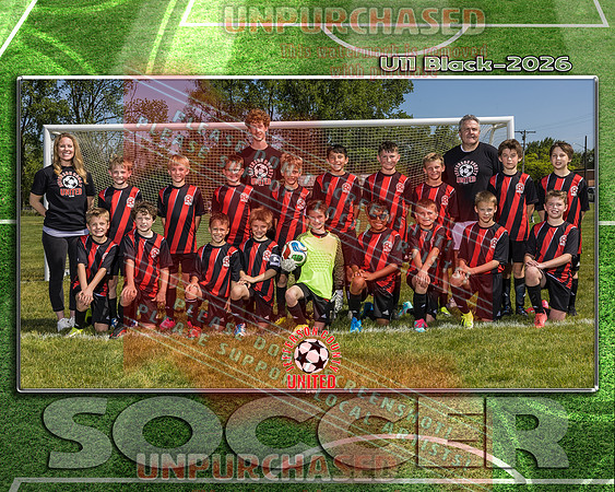 8x10 U11 Boys Black Team