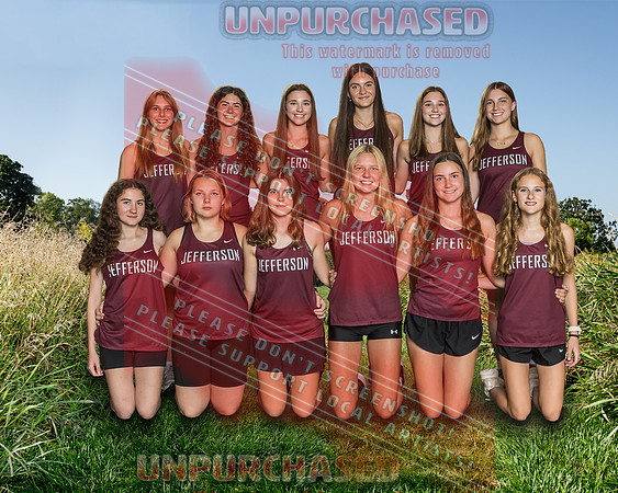 8x10 JHS Cross Country Girls Team