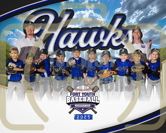 8X10 Hawks Team Coaches