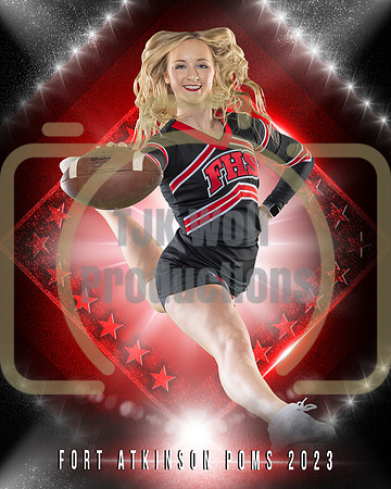 8x10 FAHS Poms Dig Carrigan Walter