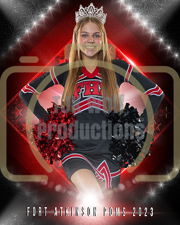 8x10 FAHS Poms Dig Reagan Horwath