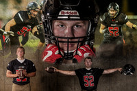 20X30 Hunter Football Montage