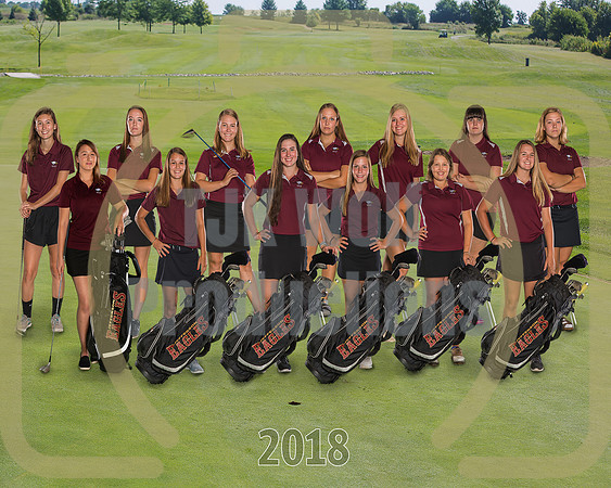8X10 Girls Golf Team
