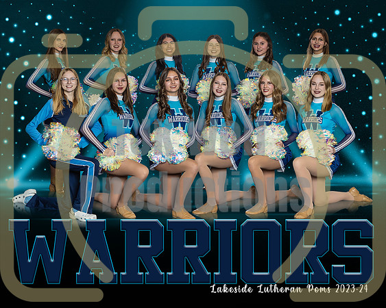 8x10 LLHS Winter Poms Team