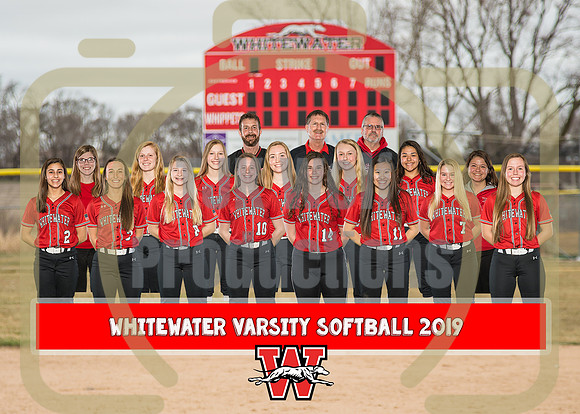 8X10 Varsity Softball Team