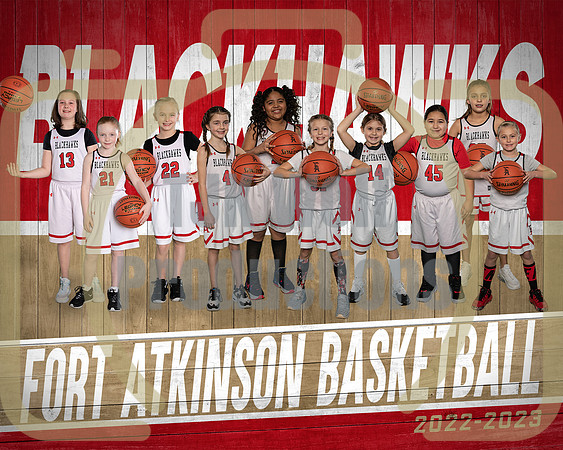 8x10 Ladyblackhawks 3rd Grade Team