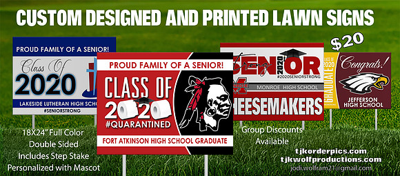 Mascot Yard Signs Samples
