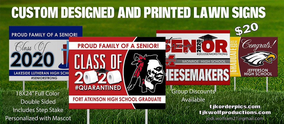 Mascot Yard Signs Samples