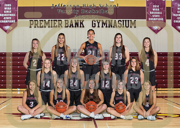 5x7 JHS Girls Varsity Basketball Team