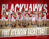8x10 Ladyblackhawks 4th Grade Team
