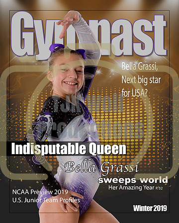 8x10 Bella Grassi Gymnastics Magazine Cover