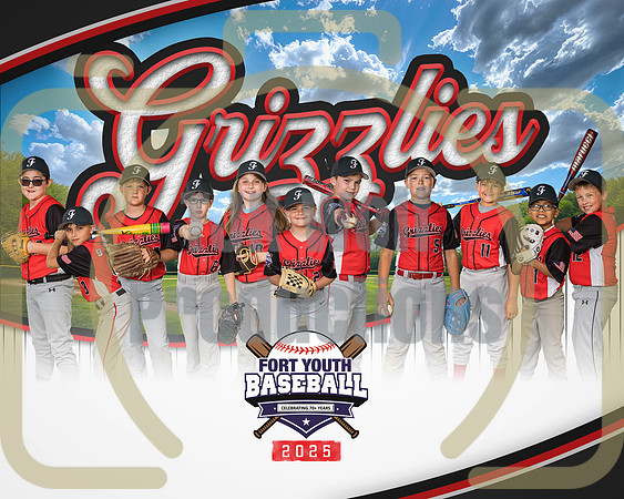 8X10 Grizzlies Team