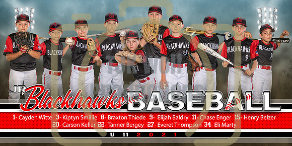 10x20 U11 Jr. Blackhawk Banner